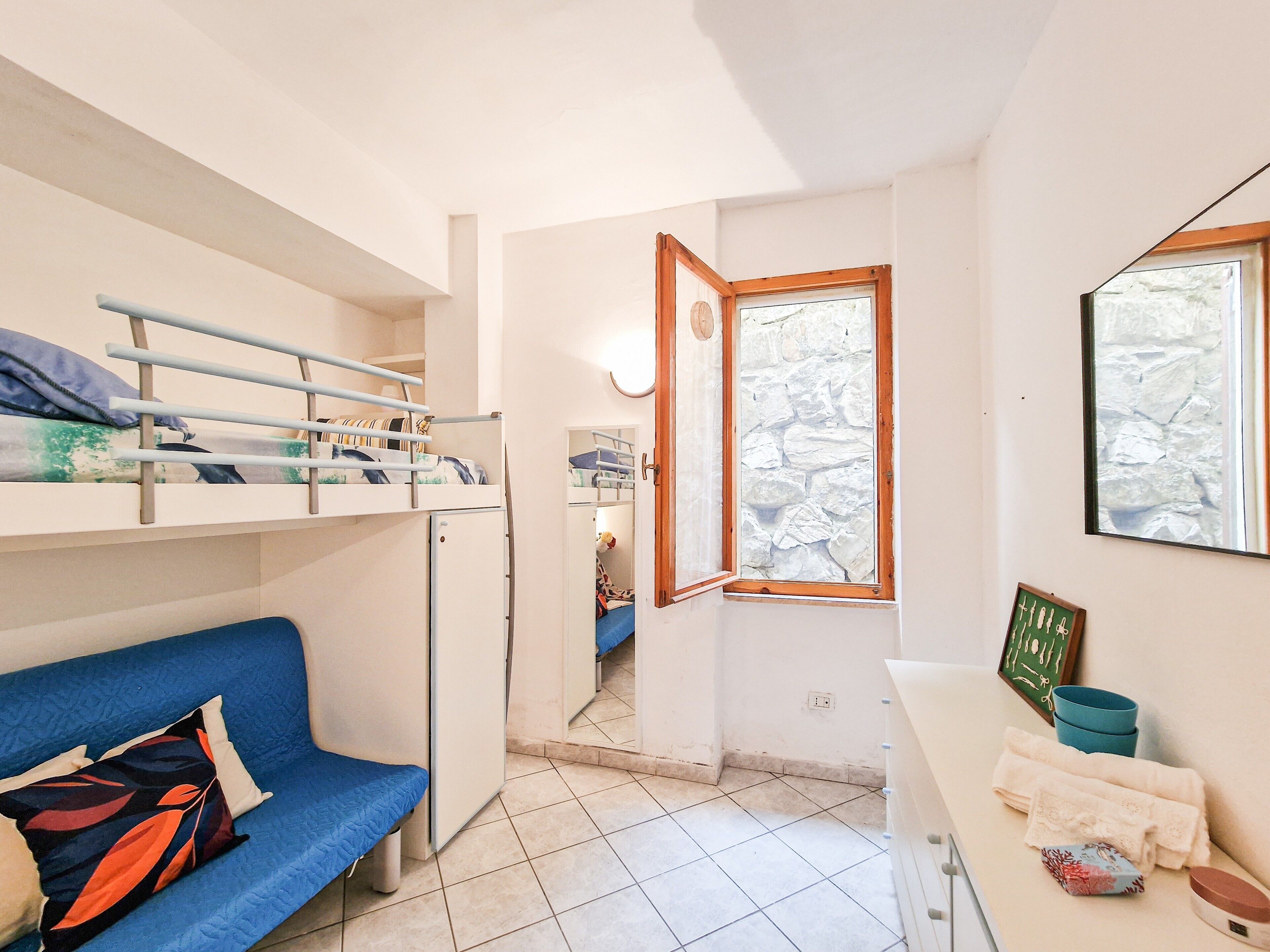 1 soveværelse, sengetøj