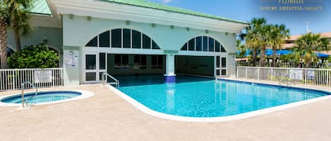 Piscine couverte, piscine extérieure