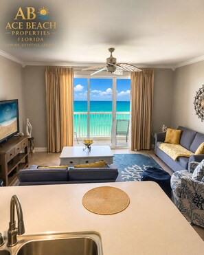 Smart TV, music library, stereo - OCEAN STAR SUITE @Celadon Beach Resort-OCEANFRONT (Panama City Beach)