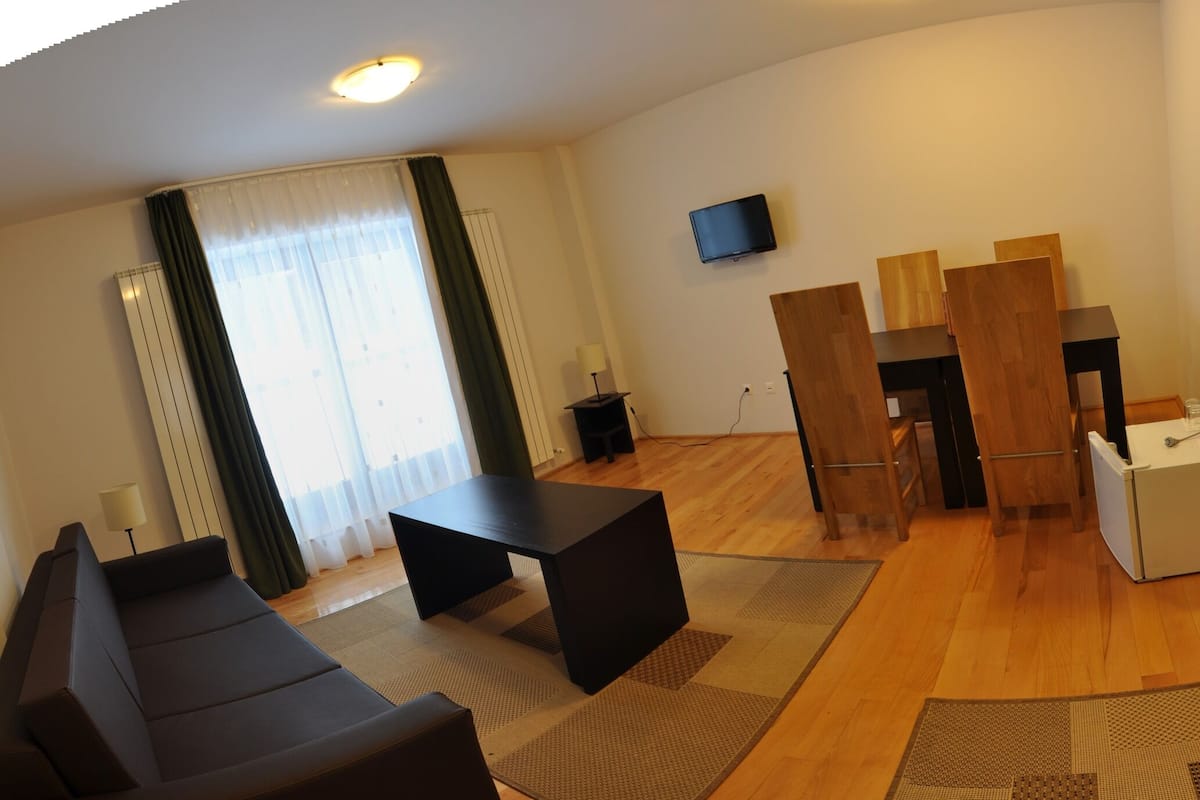 Familie appartement | 1 slaapkamer, reisbedje, gratis wifi, beddengoed