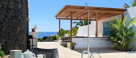 Piscine extérieure, piscine chauffée