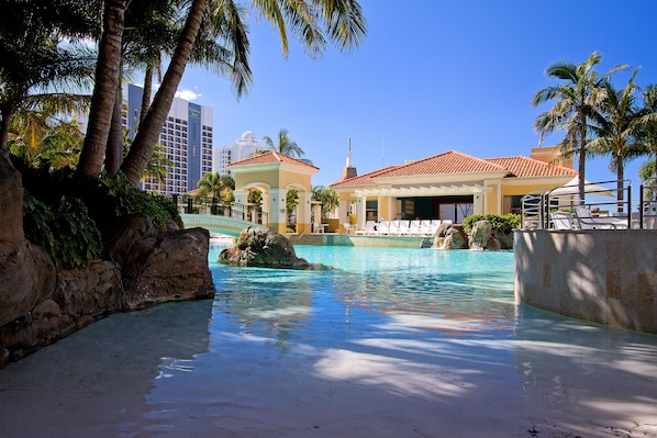Indoor pool, outdoor pool
