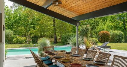 Villa Contemporaine 14 Pers. avec Piscine Chauffée et Jardin - Dune du Pyla et Plages à Proximité