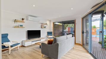 TV, fireplace, table tennis