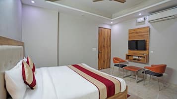 Habitación doble Deluxe | Ropa de cama hipoalergénica y camas con efecto memoria