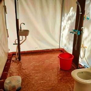Standard Tent | Bathroom - Hill Springs Resort And Cafe (Rajgarhi)