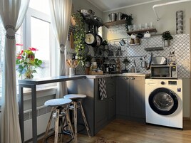 Refrigerador, utensilios de cocina