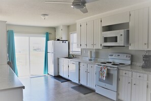 Fridge, microwave, coffee/tea maker, toaster - Cozy Beach Retreat – Steps from the Sand (Surf City)