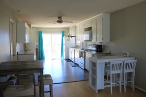 Fridge, microwave, coffee/tea maker, toaster - Cozy Beach Retreat – Steps from the Sand (Surf City)
