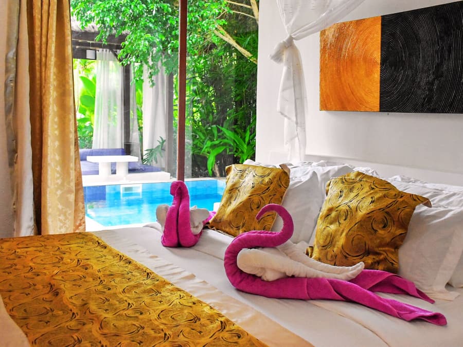 Exclusive Villa, 1 Katil Raja (King) | Peralatan tempat tidur premium, tilam berlapik, bar mini