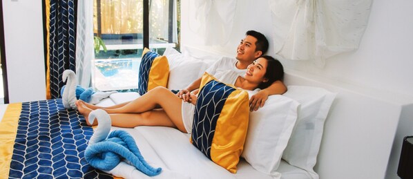 Villa Signature | Ropa de cama de alta calidad, colchones con acolchado adicional, minibar
