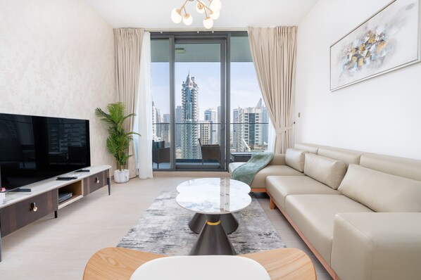 Living area - Brand New Furnished Elegant 2BR LIV Residences (Dubai)