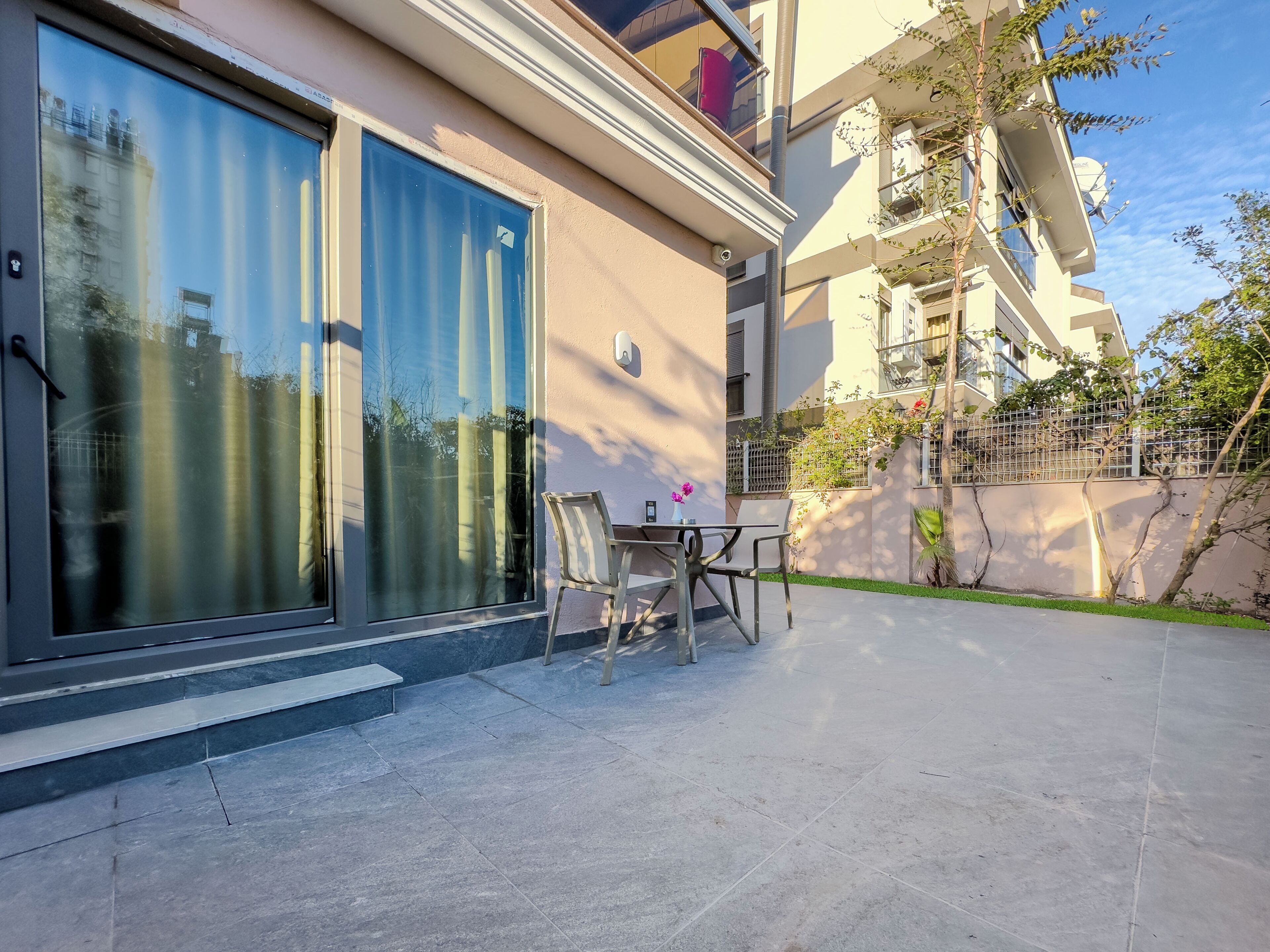 basic double room, patio, garden area | terrace/patio