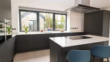 Fridge, dishwasher, electric kettle, toaster