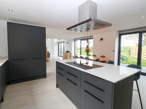 Fridge, dishwasher, electric kettle, toaster