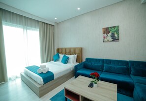 Premium bedding, pillowtop beds, blackout drapes, iron/ironing board - Vita Suites (Manama)