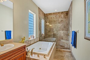 Hair dryer, towels