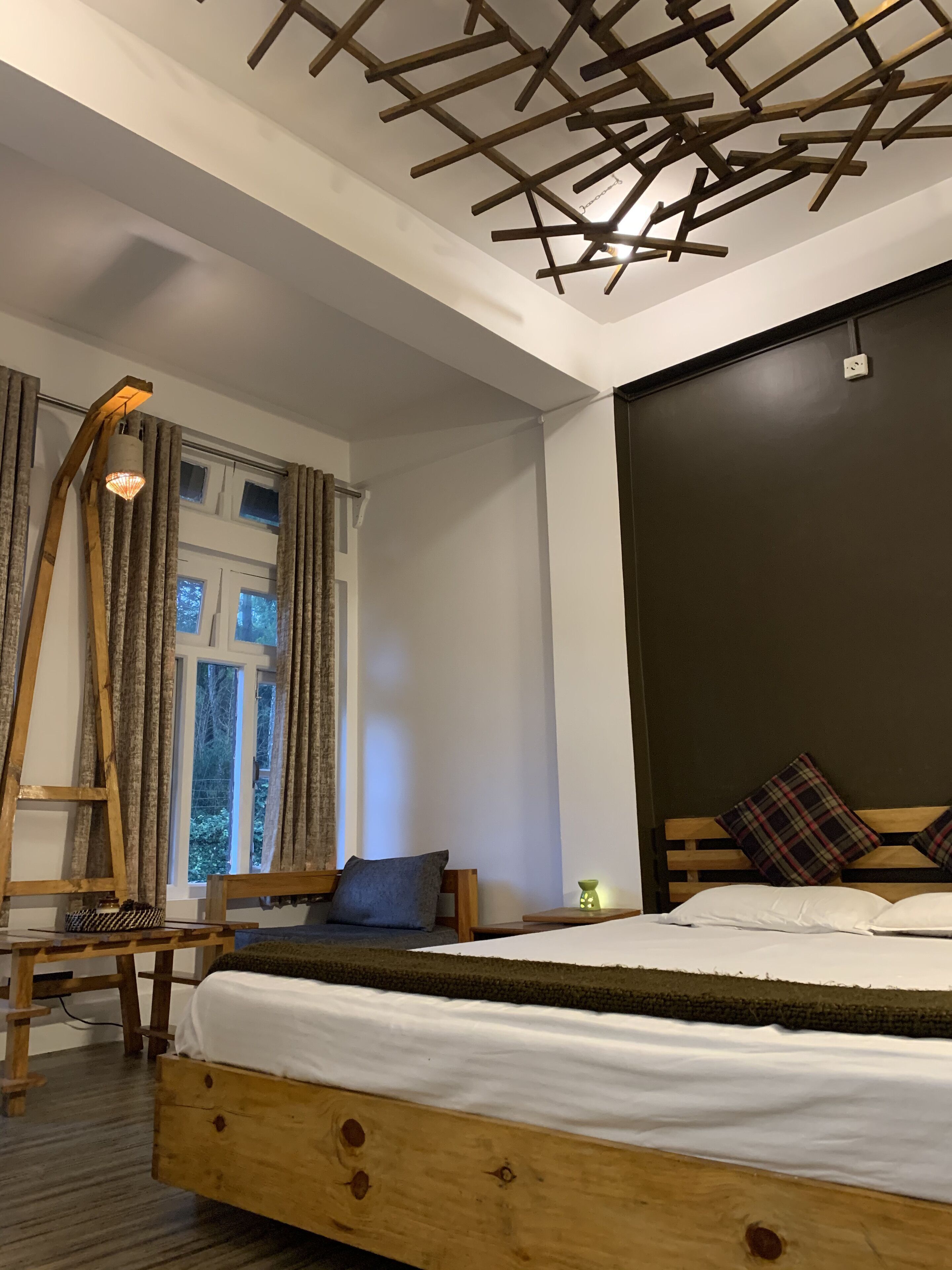 Premium bedding, pillow-top beds, desk, soundproofing