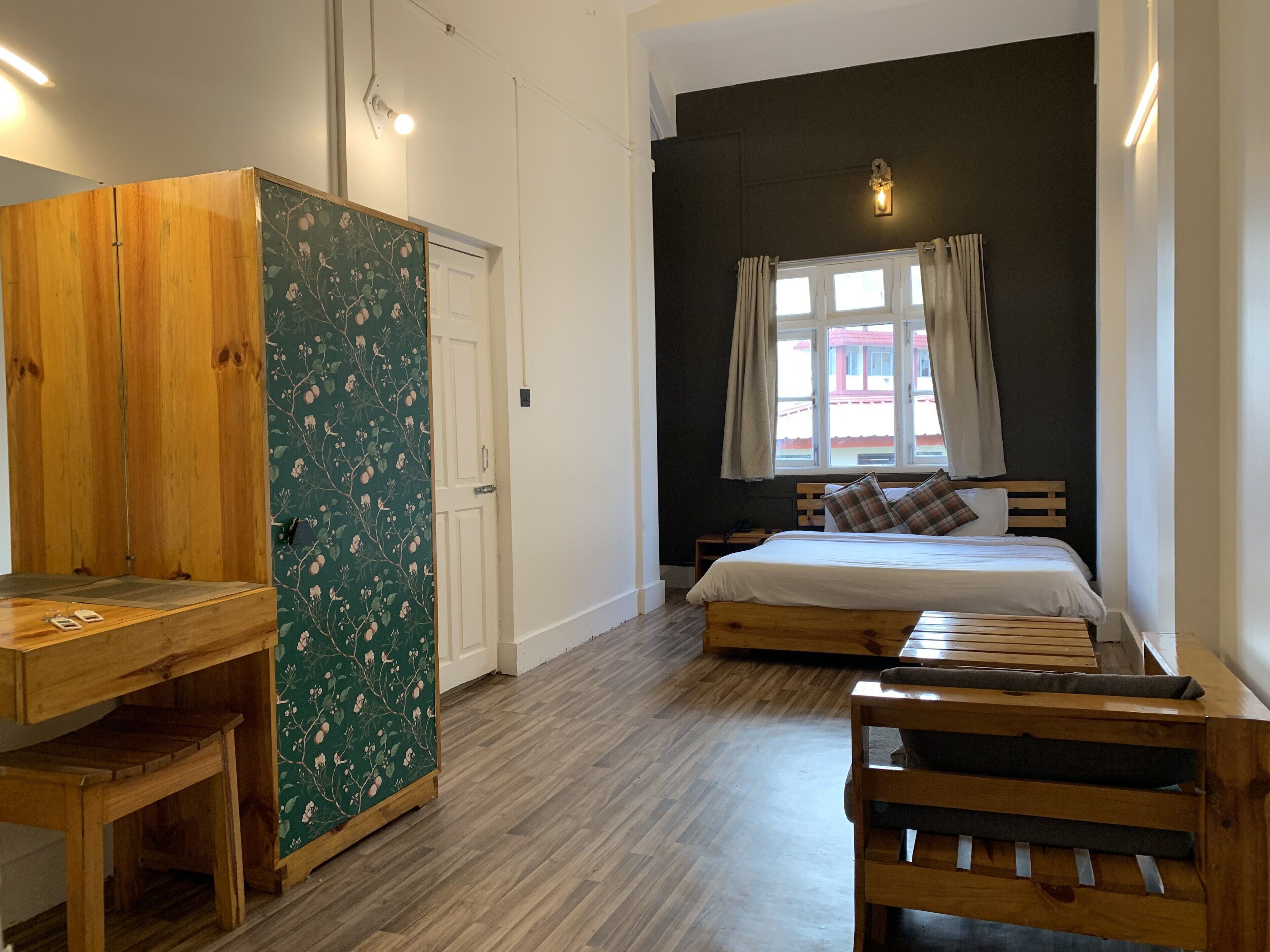 Premium bedding, pillow-top beds, desk, soundproofing
