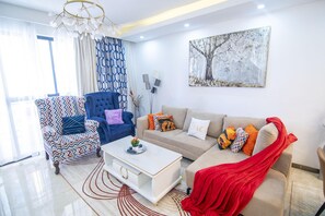 Classic Apartment | Living area - Silver Harbor Kilimani View Palace Apart (Nairobi)