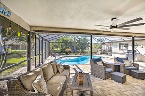 House (3 Bedrooms) | Interior - Private Pool & Lanai: Home in Cape Coral (Cape Coral)