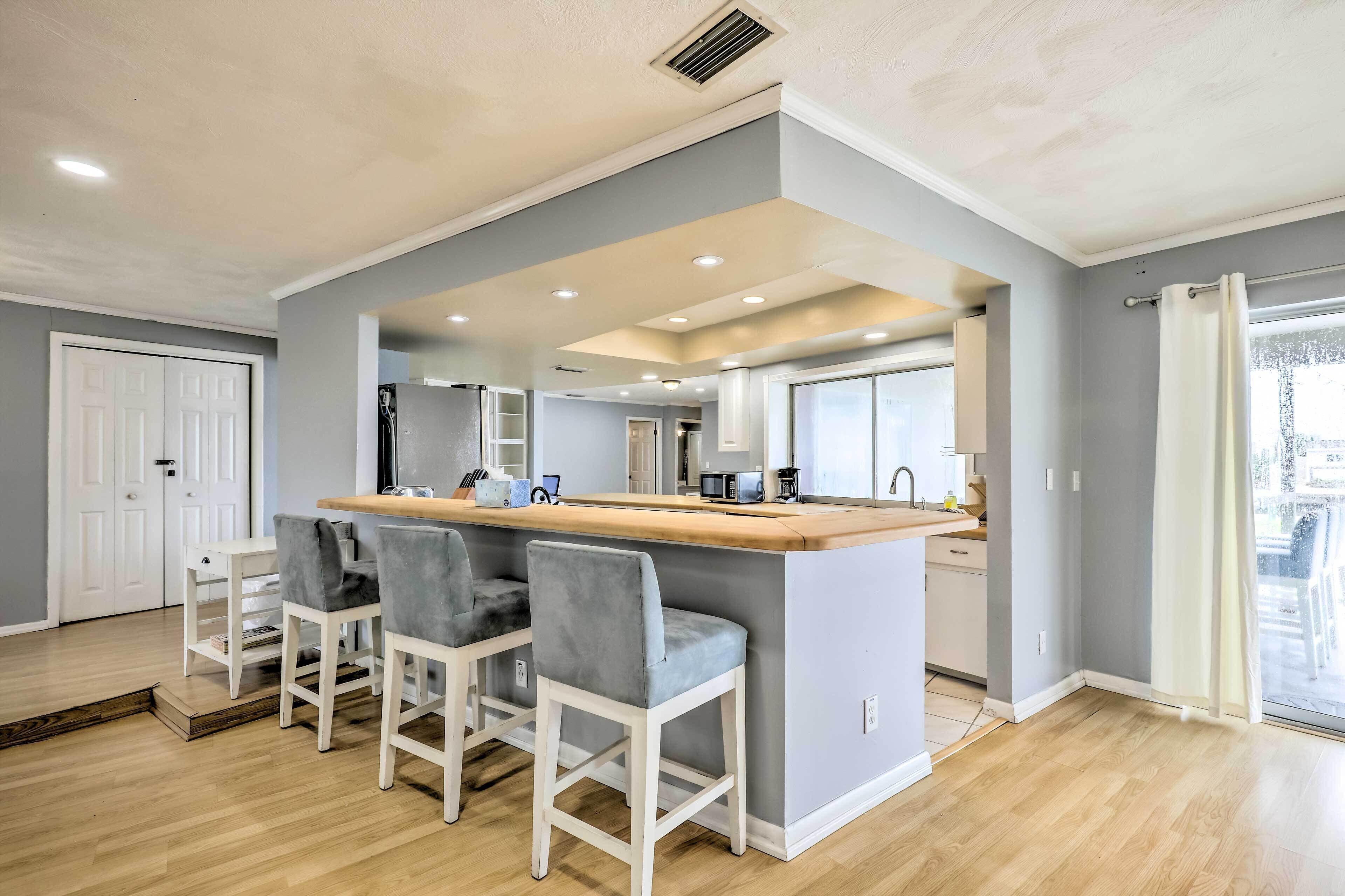 Microwave, oven, stovetop, dishwasher