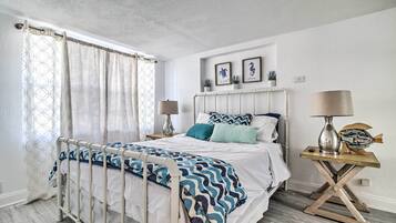 4 bedrooms, iron/ironing board, free cribs/infant beds, bed sheets