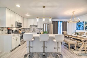 Microwave, oven, stovetop, dishwasher