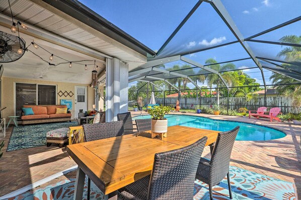 House (3 Bedrooms) | Interior - Private Pool + Covered Patio: Cape Coral Haven! (Cape Coral)