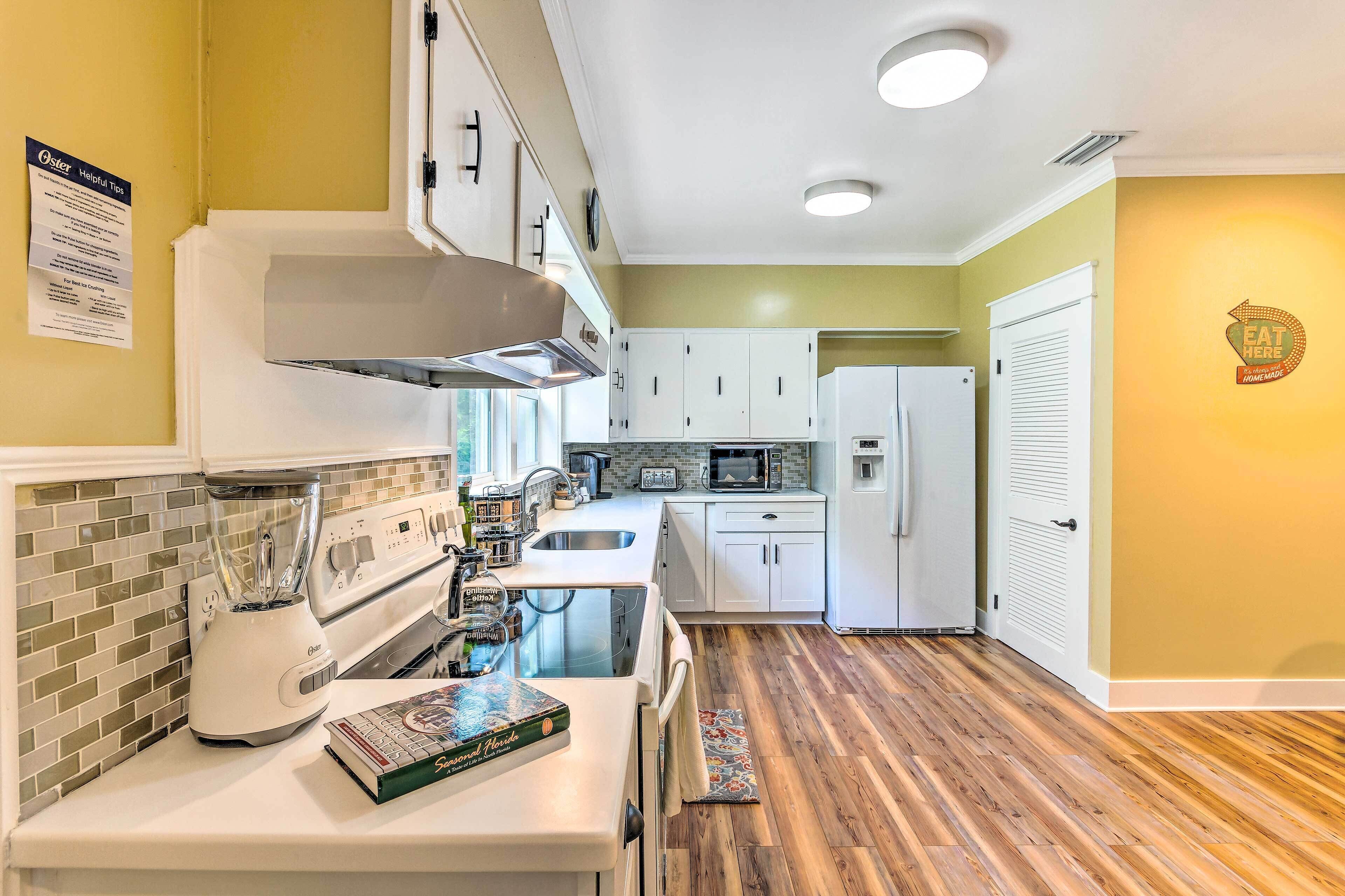 Microwave, oven, stovetop, dishwasher