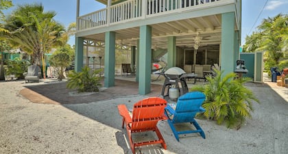 Covered Deck & Bay Views: Bradenton Beach Abode!