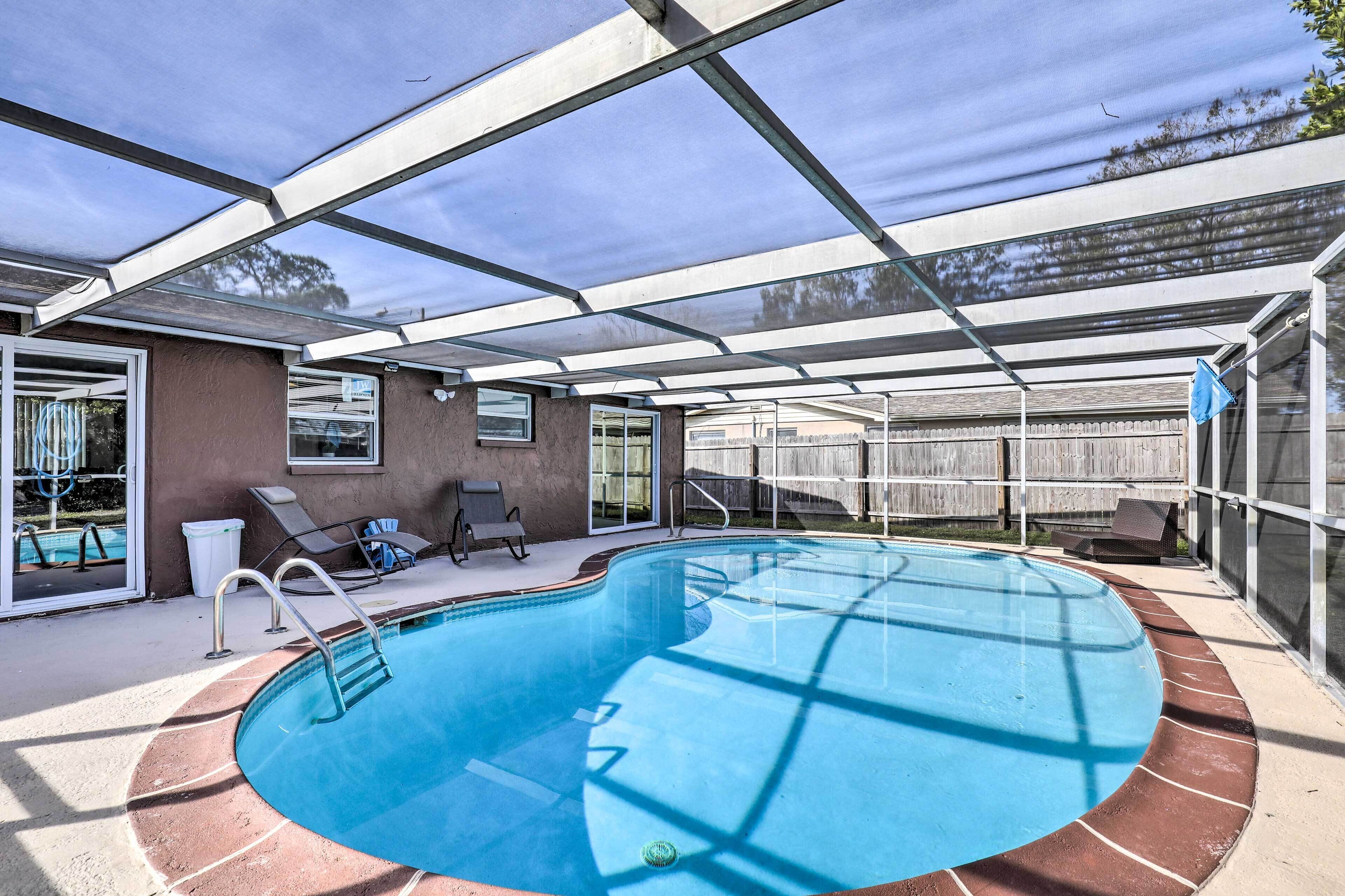 Port Richey Home w/ Private Pool & Yard