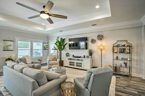 Una televisión, libros