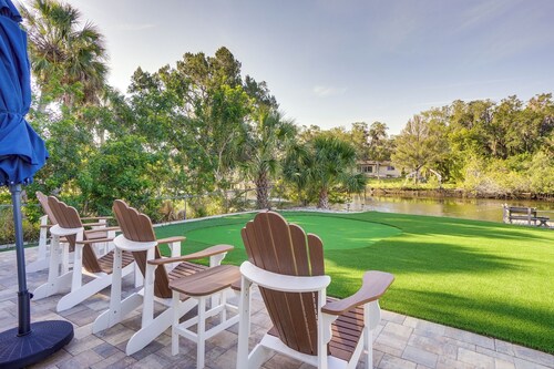 Riverfront Home w/ Putting Green & Boat Dock!