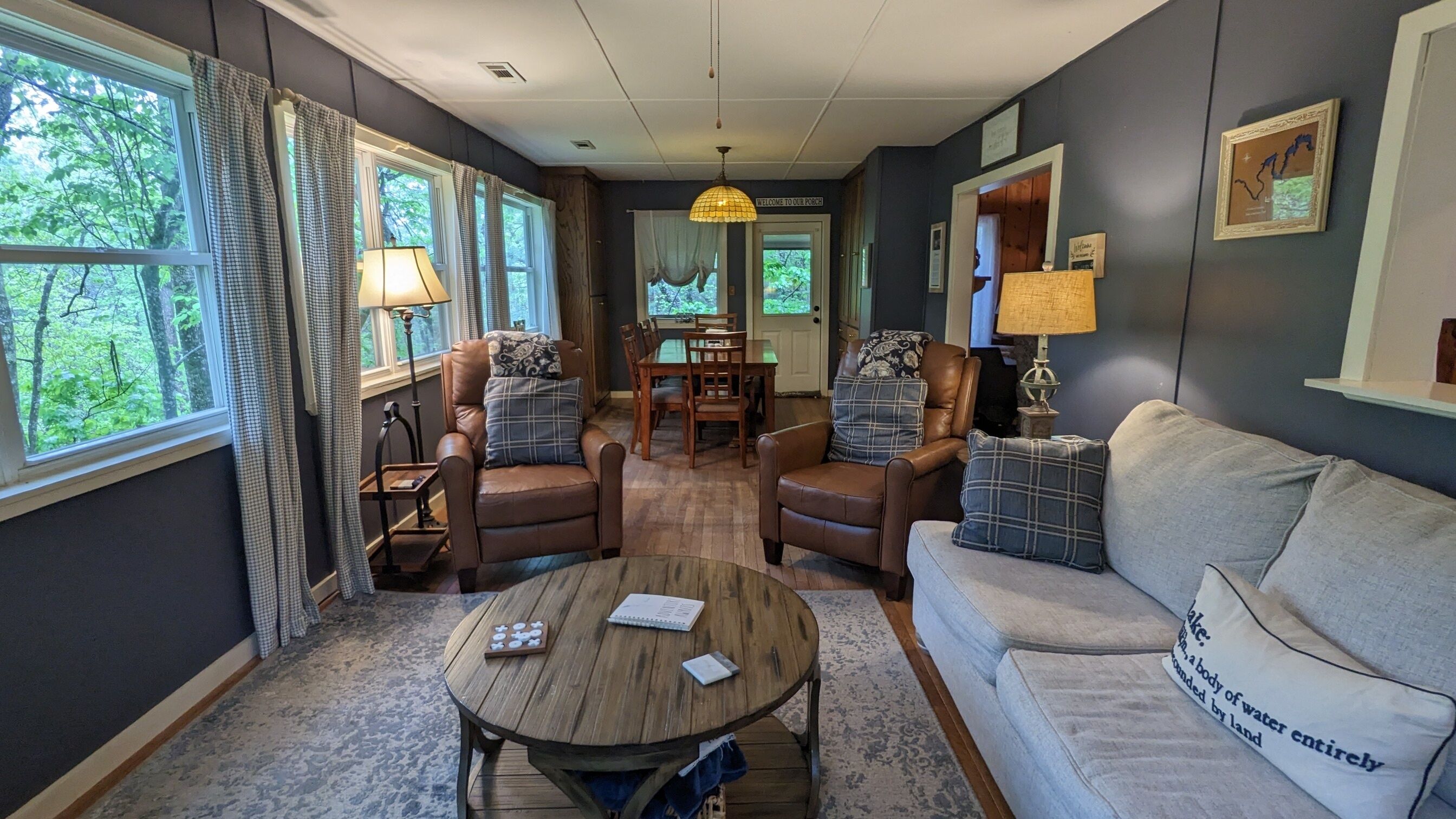 By Lake Rabun Beach and Angel Falls. Dreamy, dog friendly, and forest views