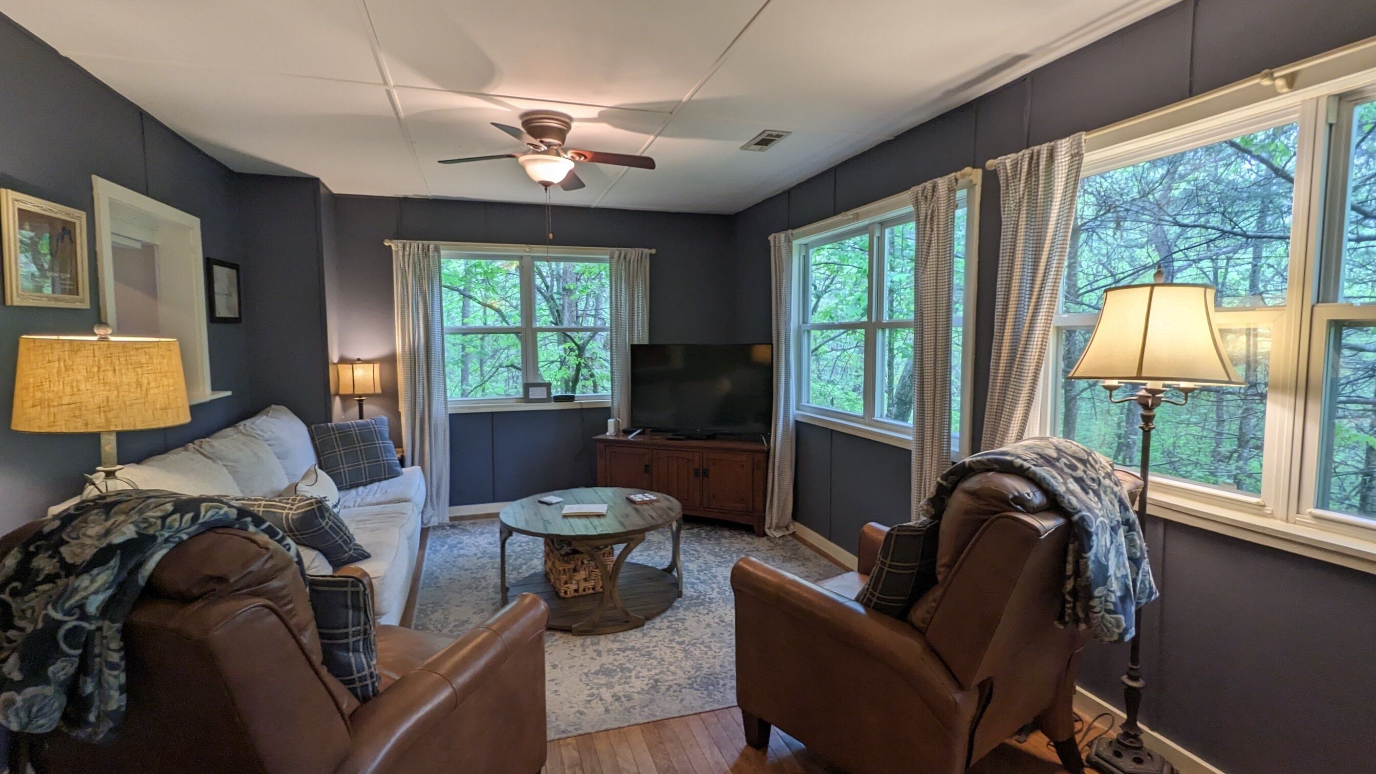 By Lake Rabun Beach and Angel Falls. Dreamy, dog friendly, and forest views