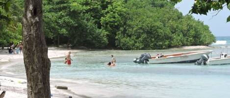 Sun-loungers, beach towels
