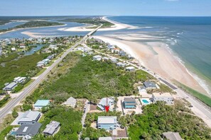 On the beach - Beach Home w/ Firepit, Porches & Ocean Views | Dog-Friendly (St. Augustine)