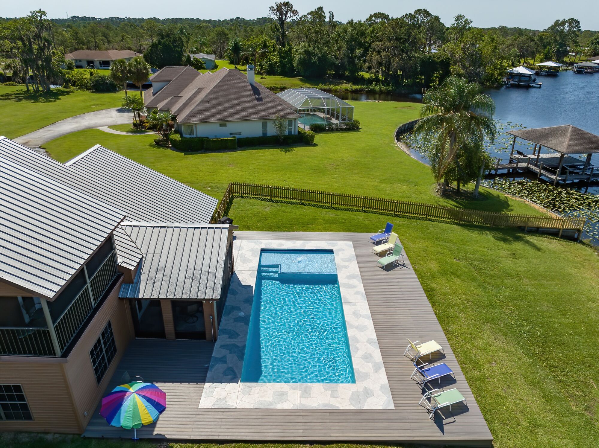 Lakefront Lodge with Pool
