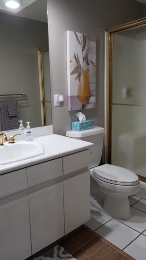 Dusche, Whirlpool, Haartrockner, Handtücher