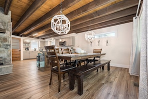House, Multiple Beds, Fireplace | Dining