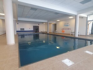Indoor pool, a heated pool