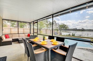 House (3 Bedrooms) | Interior - Screened Porch: Waterfront Home in Deltona! (Deltona)