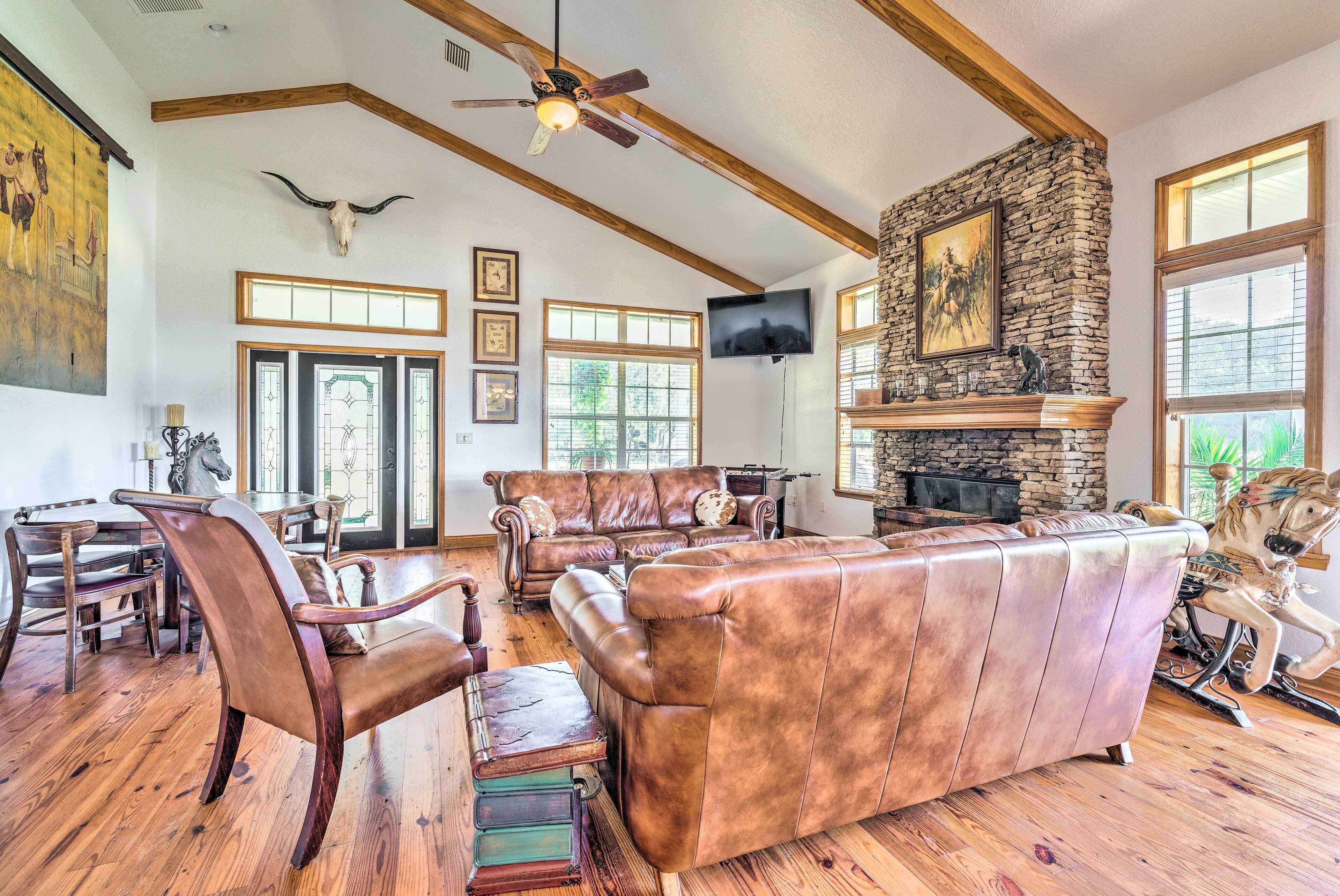 House w/ Wraparound Porch, 1/2 Mi to Lake!