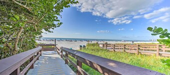 House w/ Heated Pool & Grill - Walk to Beach!