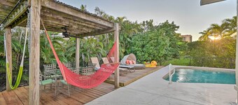 House w/ Heated Pool & Grill - Walk to Beach!