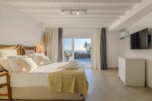 1 bedroom, WiFi, bed sheets - Mykonos Lagom 3 Sea View Studio (180° Sunset Bar) (Mykonos)