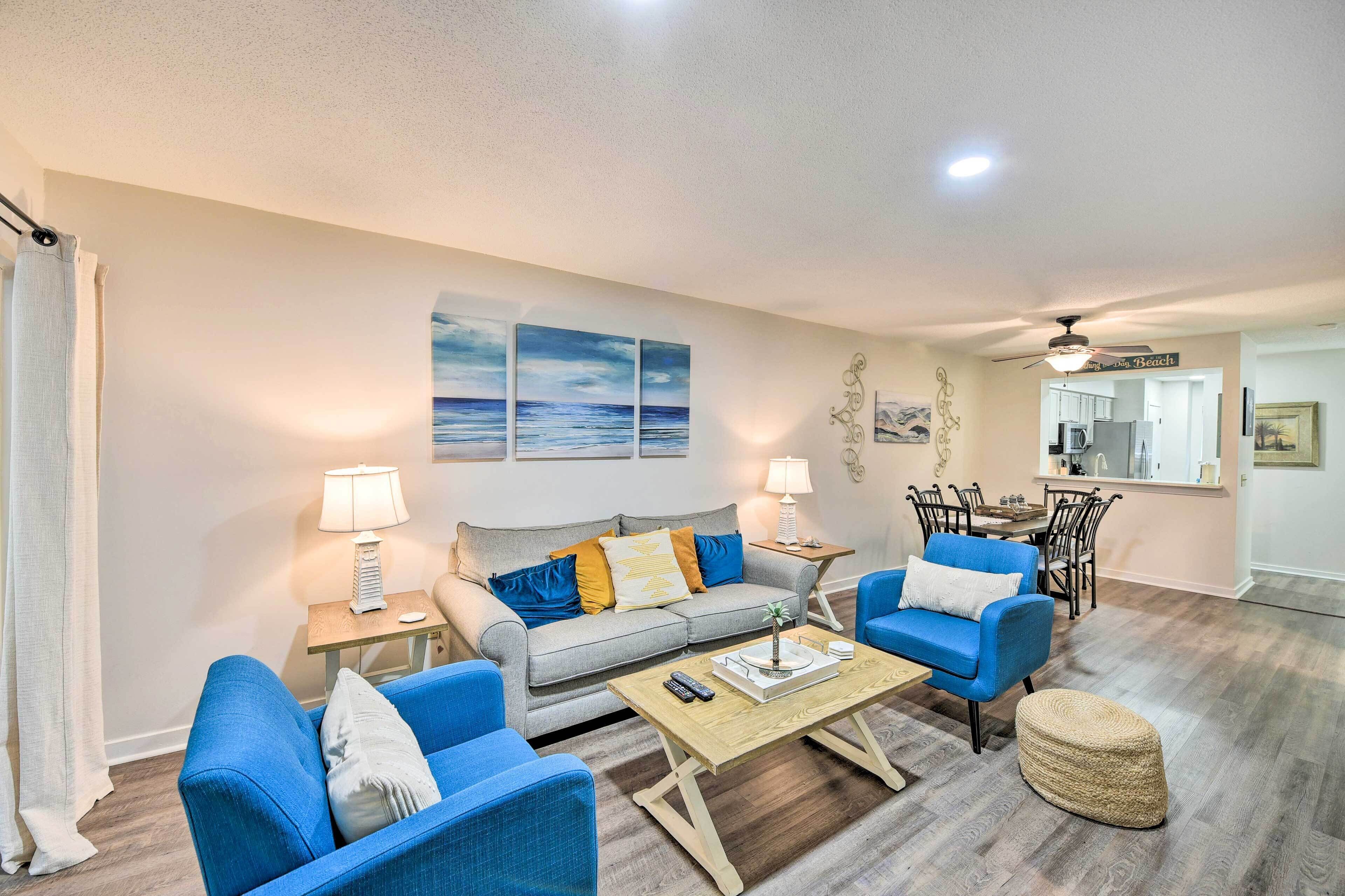 Chic Hilton Head Island Condo: Walk to Ocean!