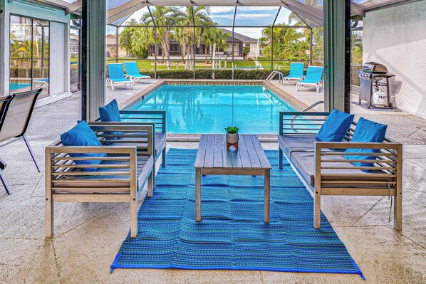 House (3 Bedrooms) | Pool | Outdoor pool - Cape Coral Home w/ Heated Pool, Dock & Gulf Access (Cape Coral)