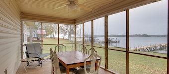 Lakefront House w/ Boat Ramp, Dock & Sunset Views!